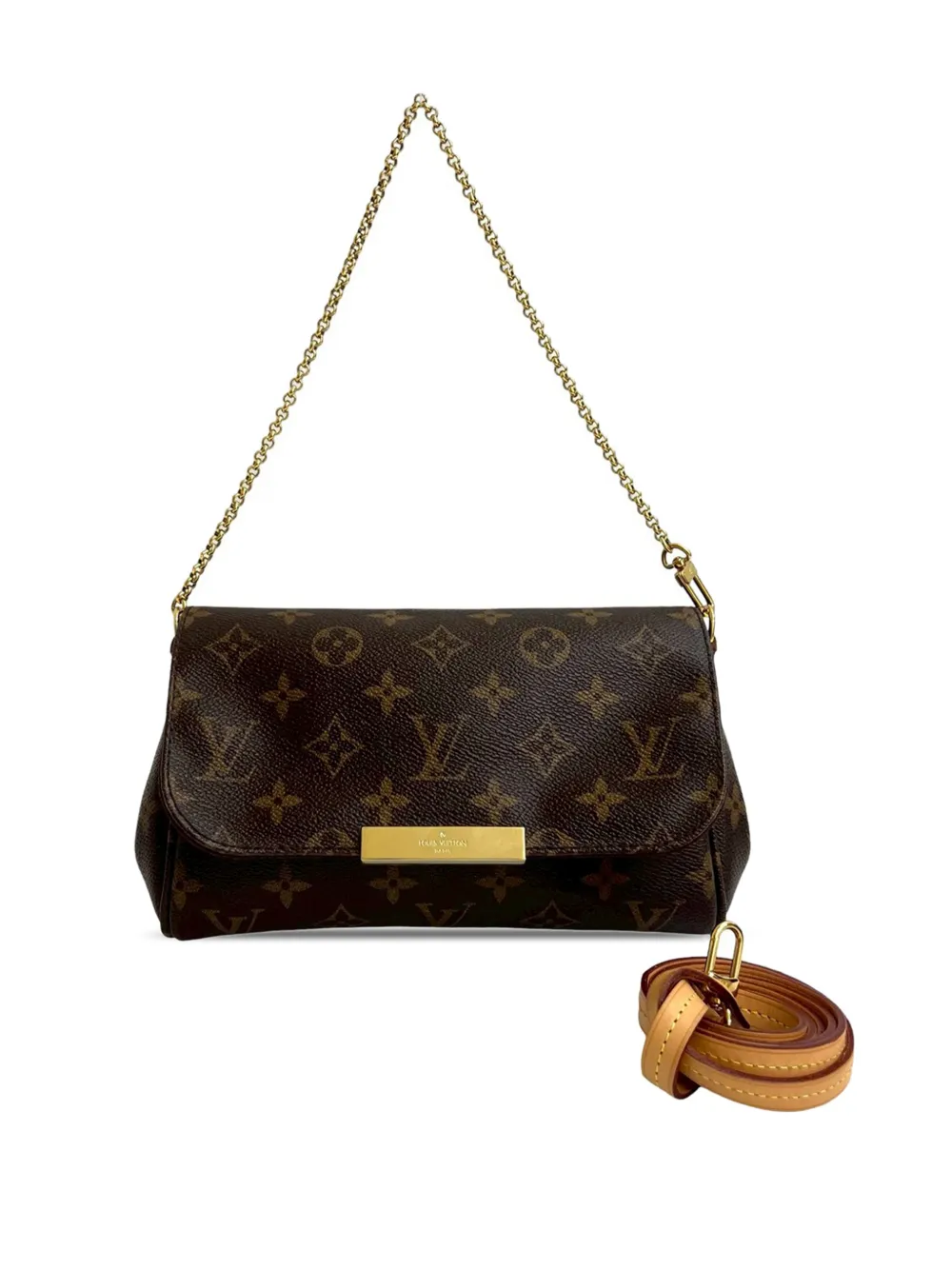 Louis Vuitton Pre-Owned 2014 Monogram Favorite PM satchel - Braun