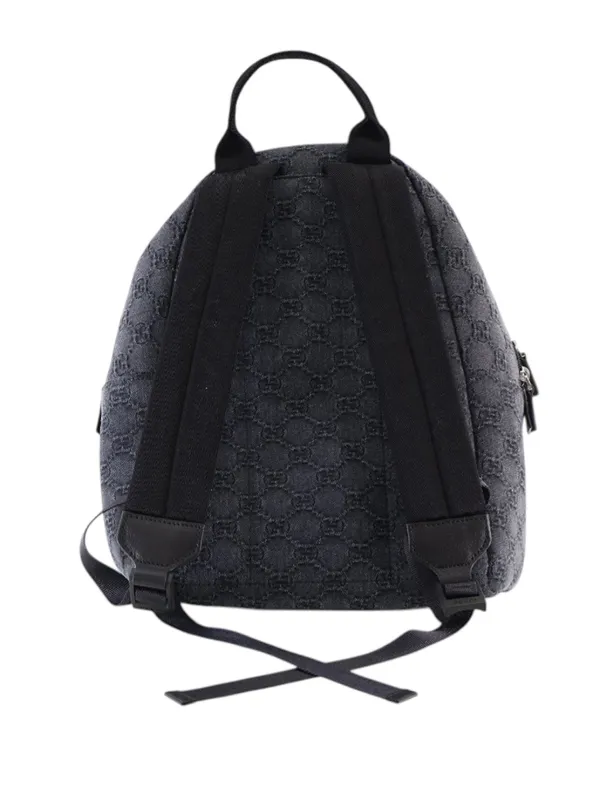 Gucci Pre-Owned 2000-2015 Kids GG Denim Backpack | Grey  display picture 3