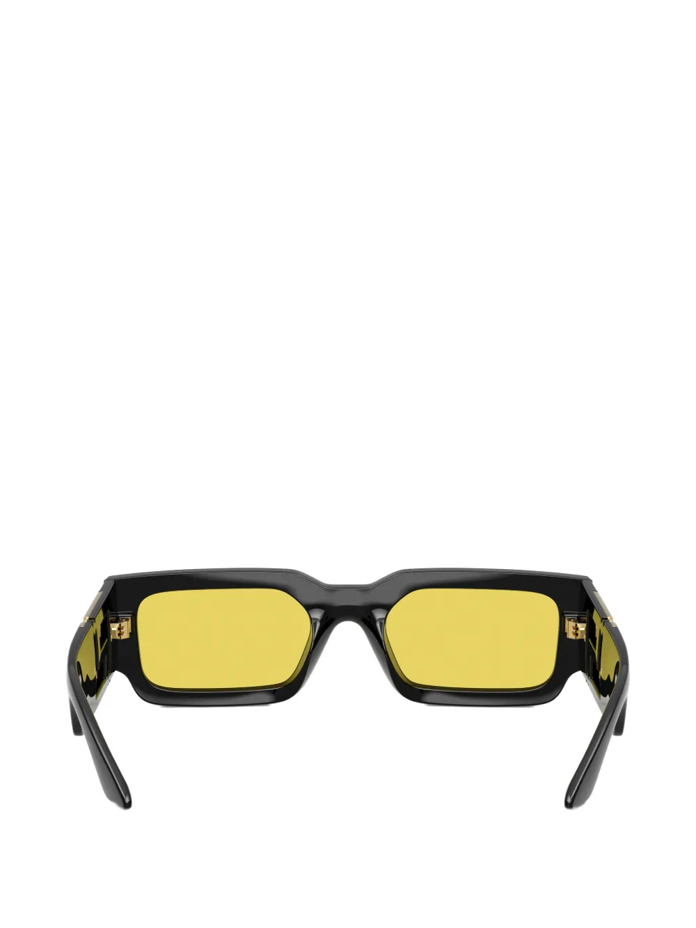 Versace Eyewear Greca maxi-zonnebril Zwart