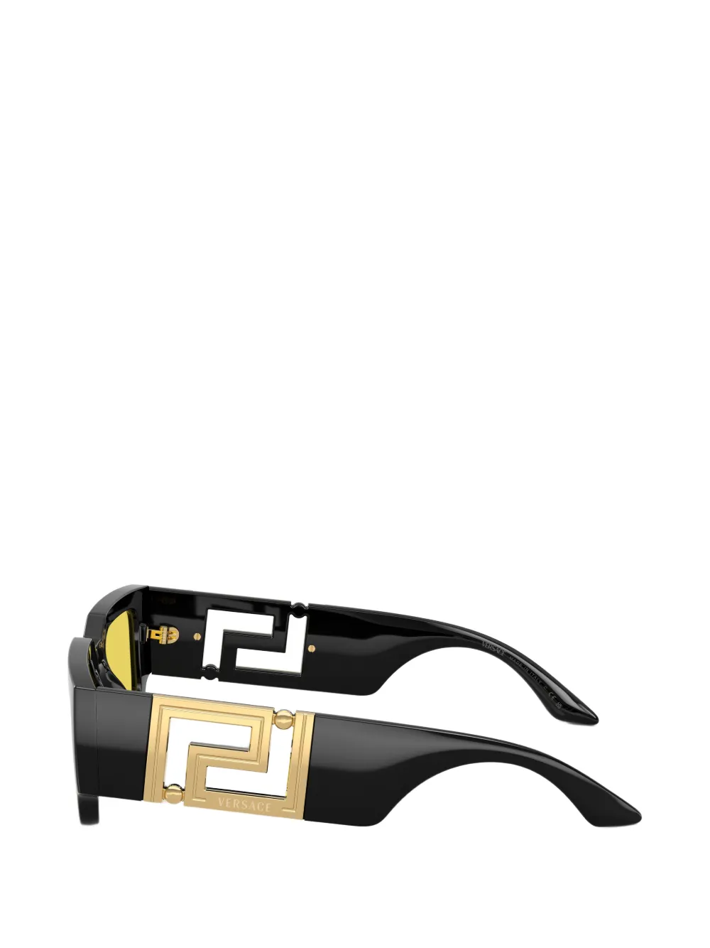  Versace Eyewear Rectangle-frame Sunglasses - Black 