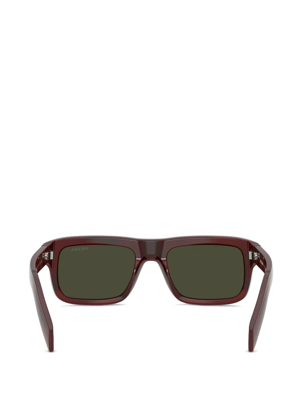 Prada Eyewear Zonnebril met vierkant montuur Bruin