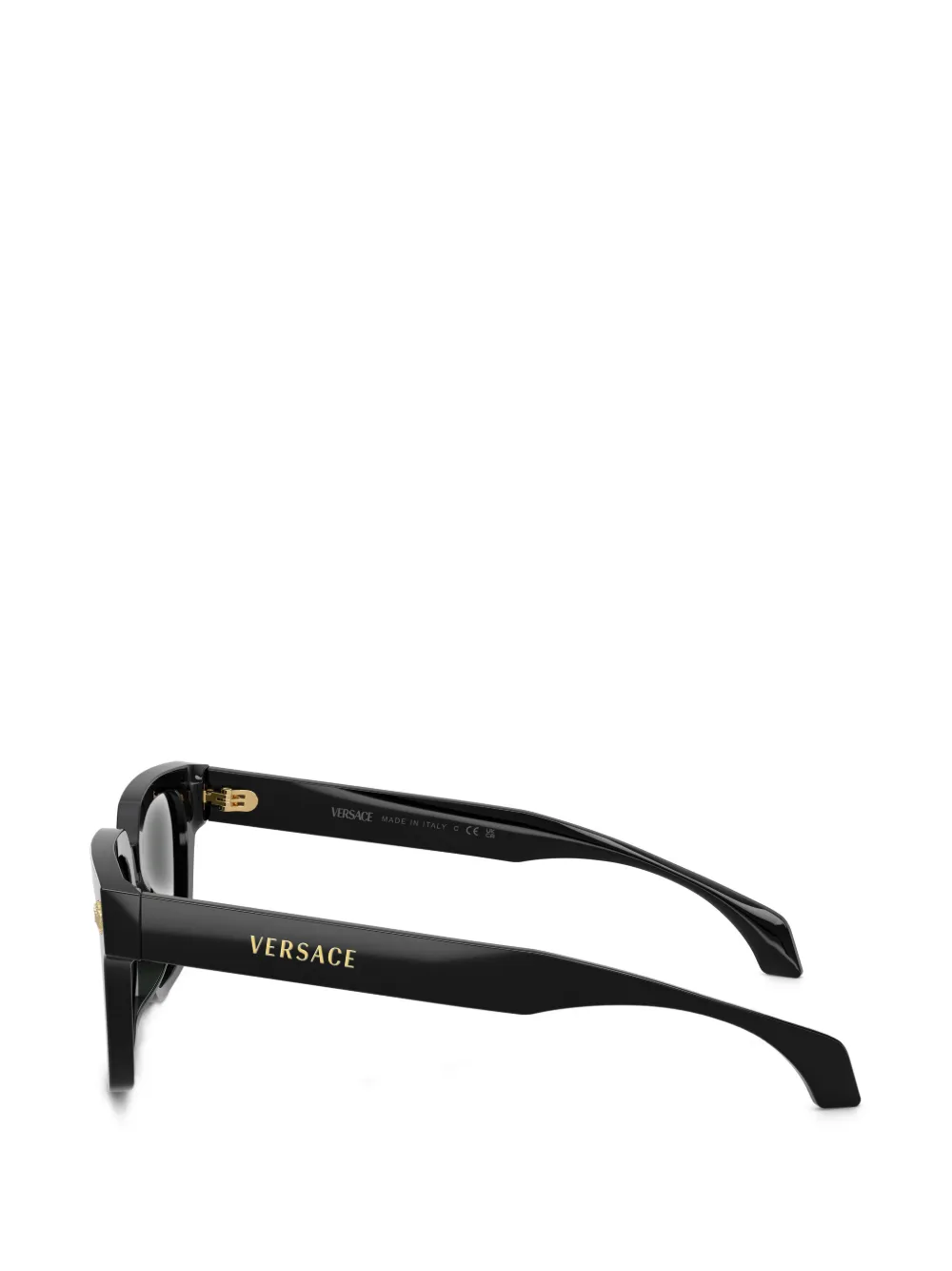  Versace Eyewear Logo Square-frame Sunglasses - Black 