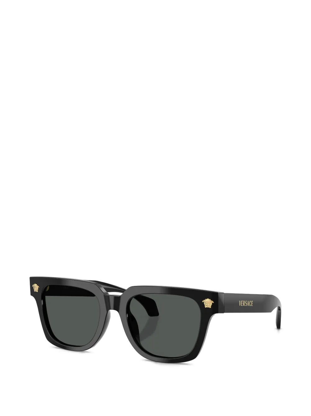  Versace Eyewear Logo Square-frame Sunglasses - Black 