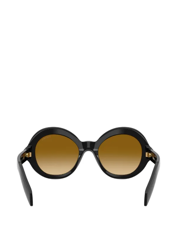 PRADA ラウンド型 サングラス まる】PRADA ブラック グラデ ラウンド型