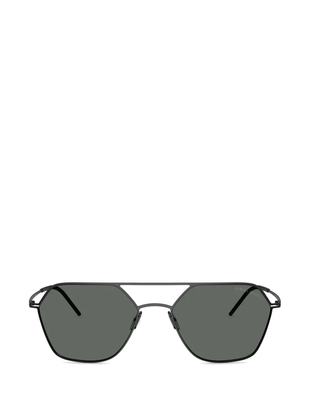 Giorgio Armani geometic-frame sunglasses - Schwarz