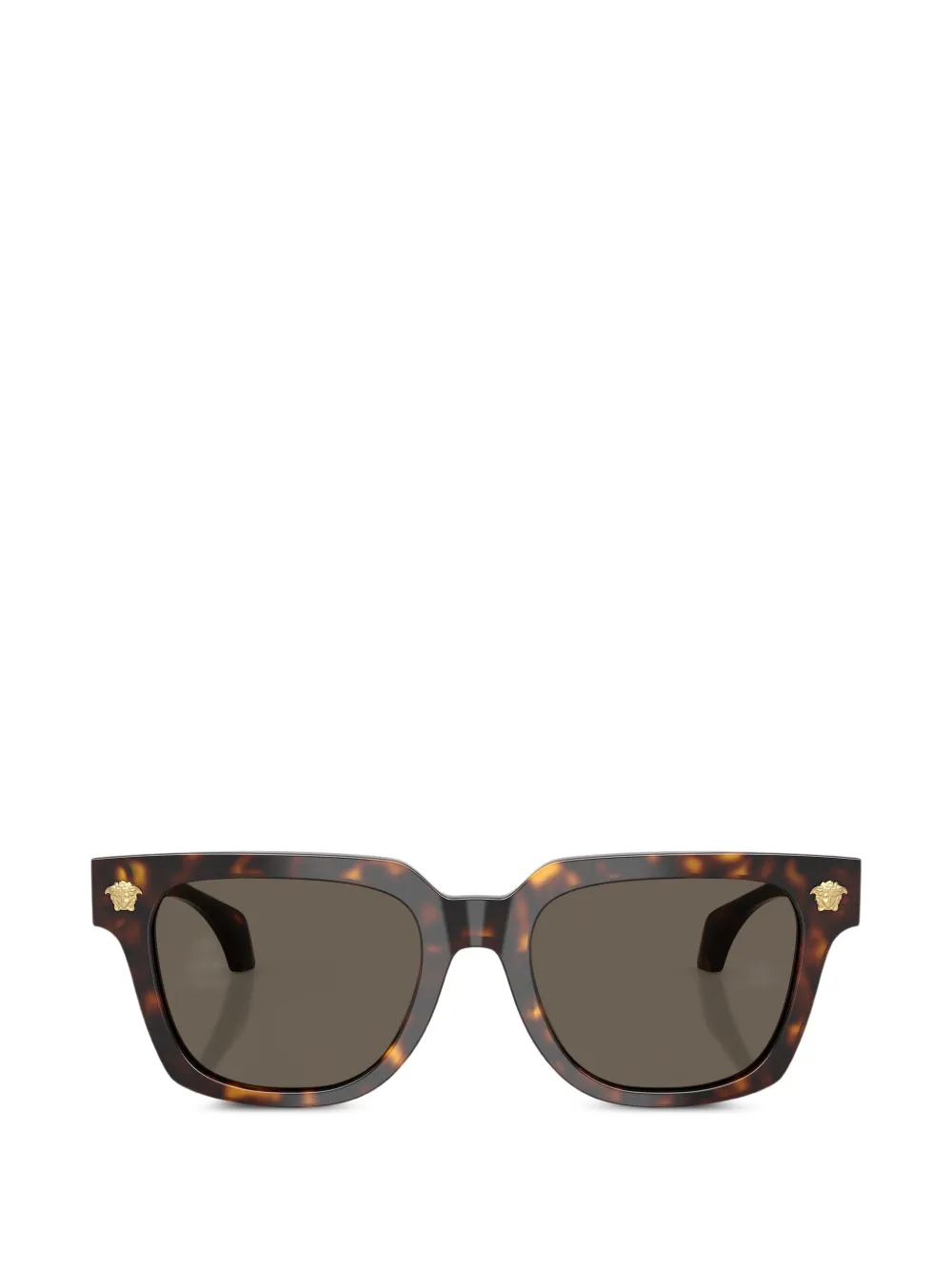 Versace Eyewear square emblem sunglasses - Braun