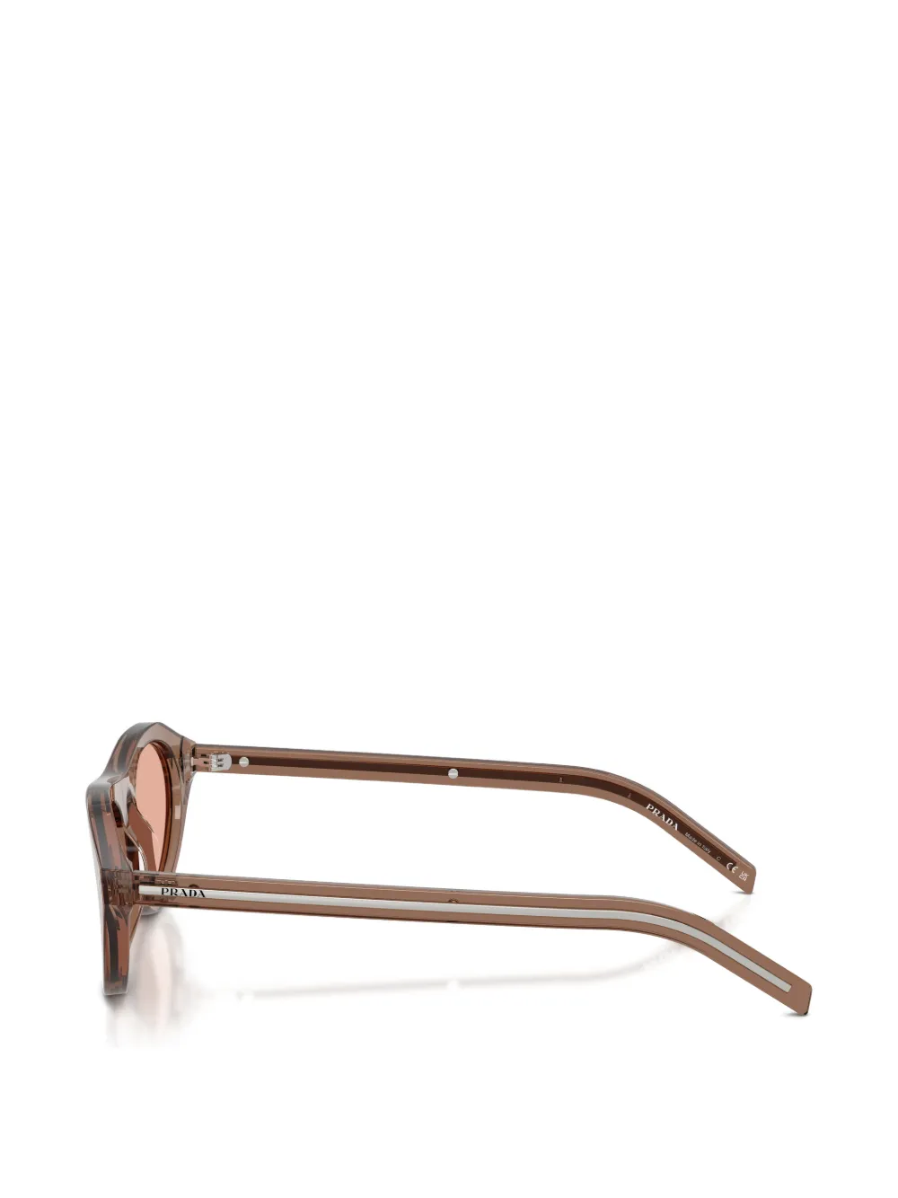  Prada Eyewear Geometric Sunglasses - Brown 