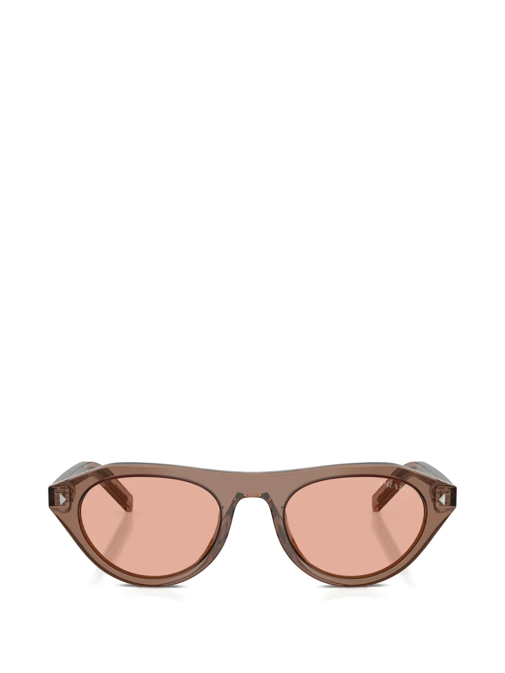 Prada Eyewear geometric sunglasses - Marrone