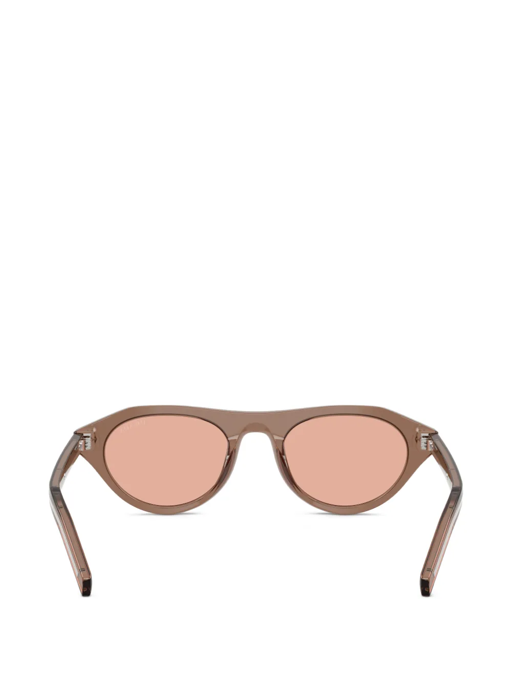 Prada Eyewear Zonnebril met geometrisch montuur Bruin