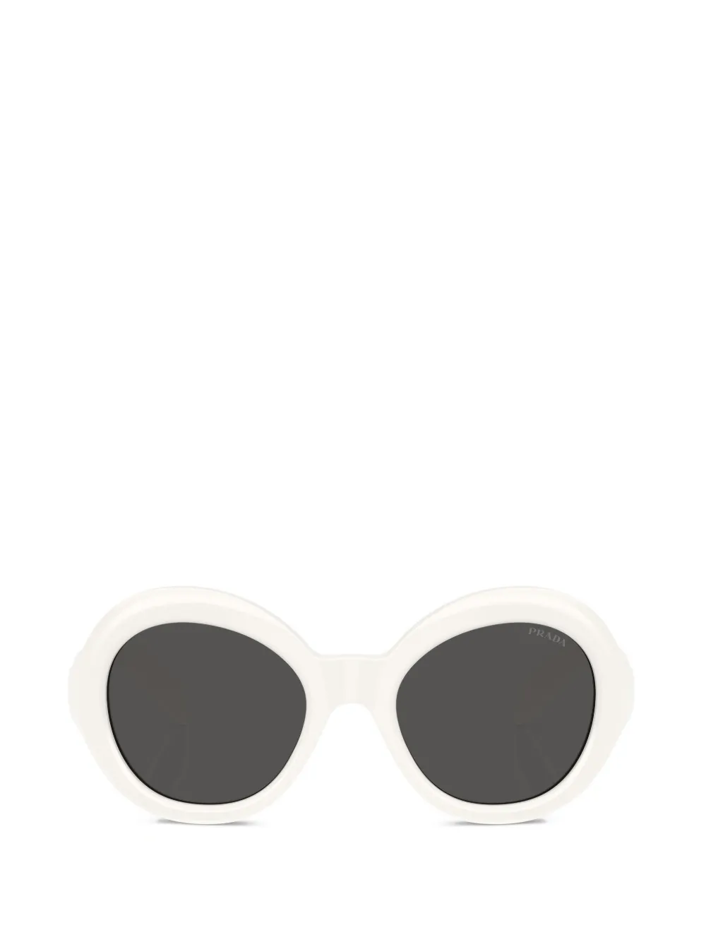 Prada Eyewear round-frame sunglasses - Bianco