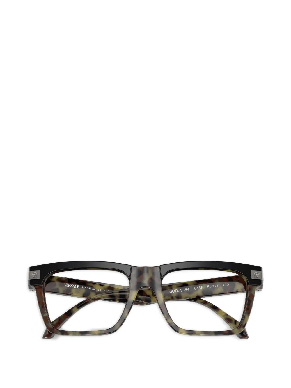Versace Eyewear Bril met vierkant montuur Bruin