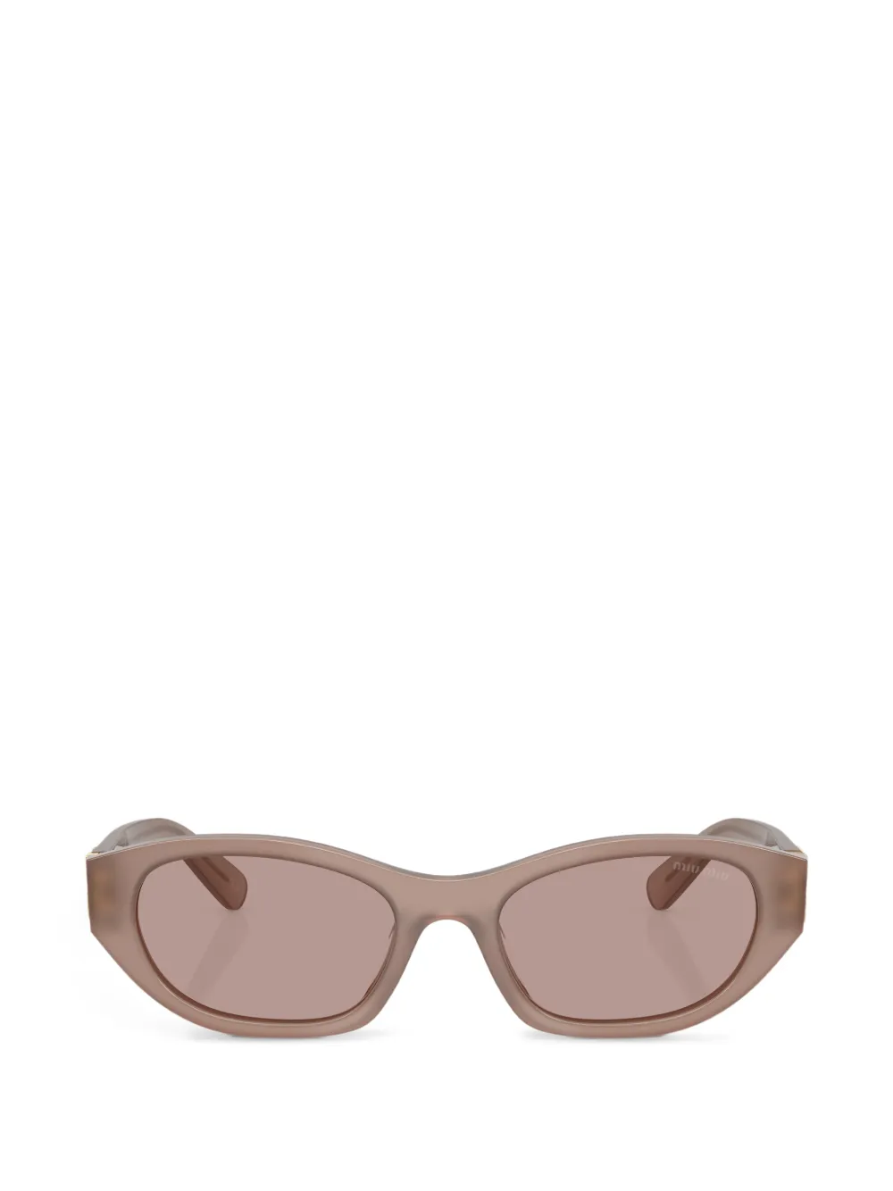 Miu Miu Eyewear geometric-frame sunglasses - Toni neutri