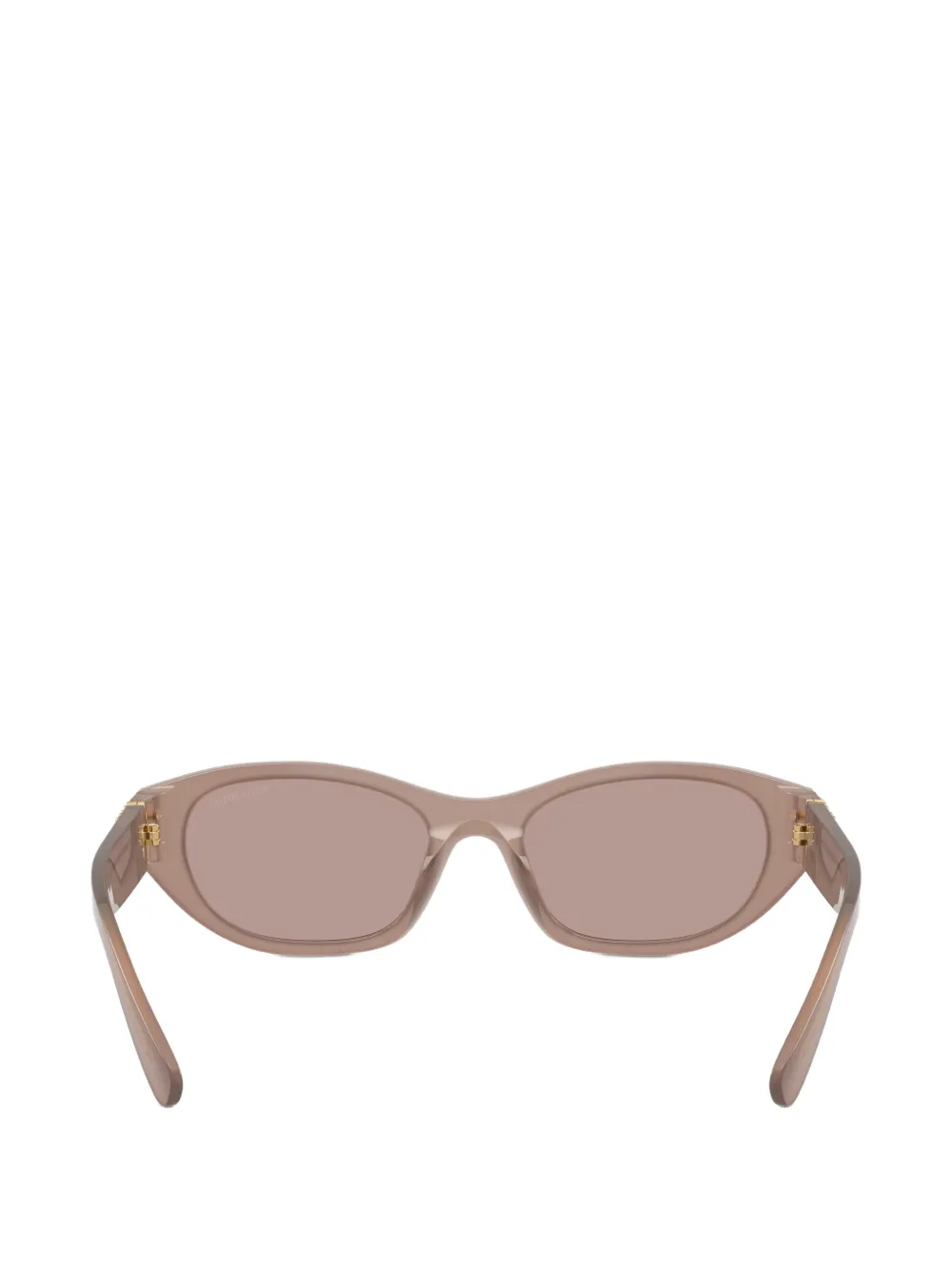 Miu Eyewear Zonnebril met geometrisch montuur Beige