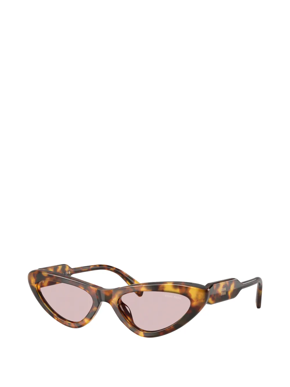 Miu Eyewear Zonnebril met cat-eye montuur Bruin