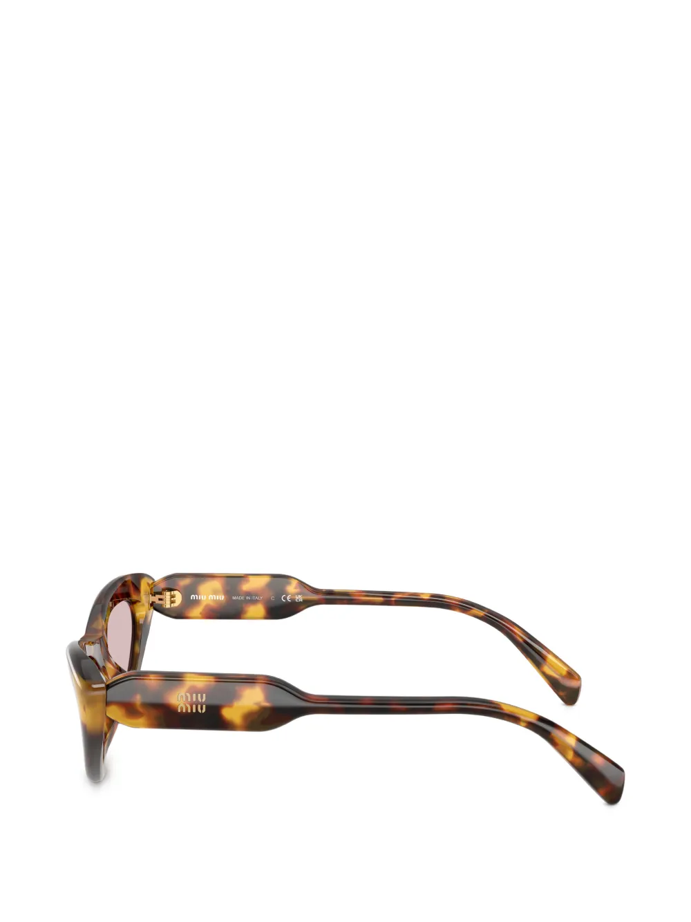 Miu Eyewear Zonnebril met cat-eye montuur Bruin