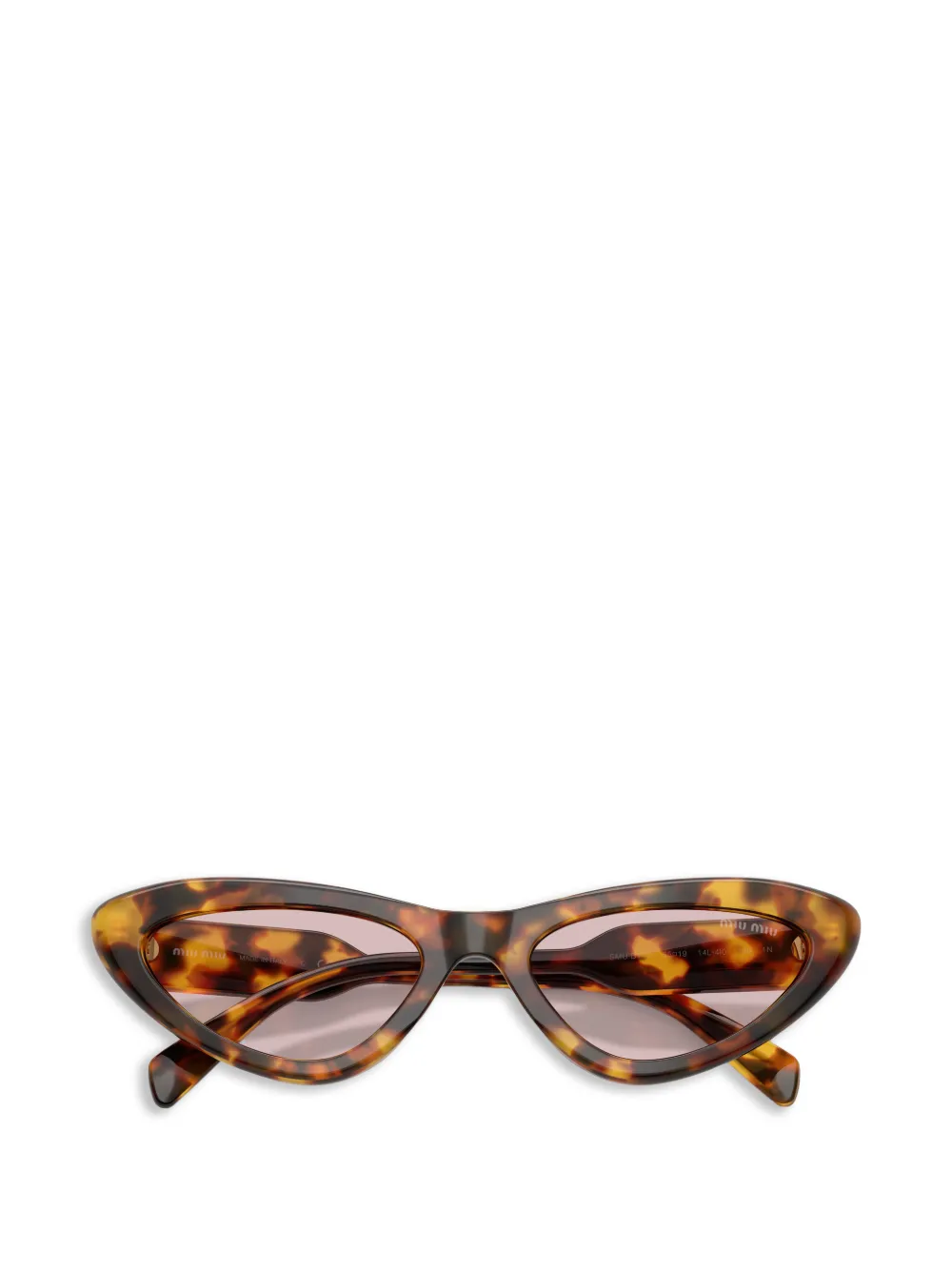 Miu Eyewear Zonnebril met cat-eye montuur Bruin