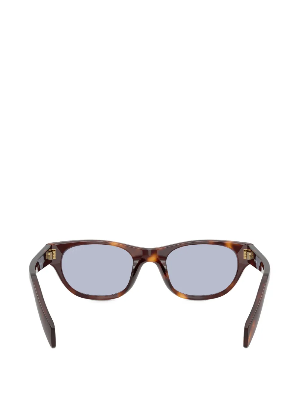 Prada Eyewear Zonnebril met schildpadschild-design Bruin