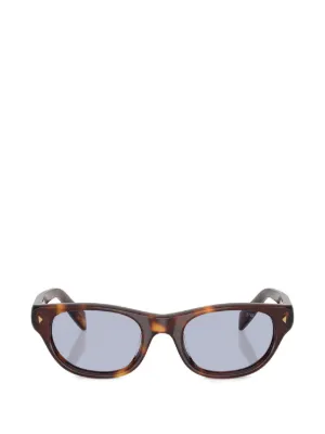 Prada Eyewear ラウンドフレーム サングラス | ブラウン | FARFETCH JP