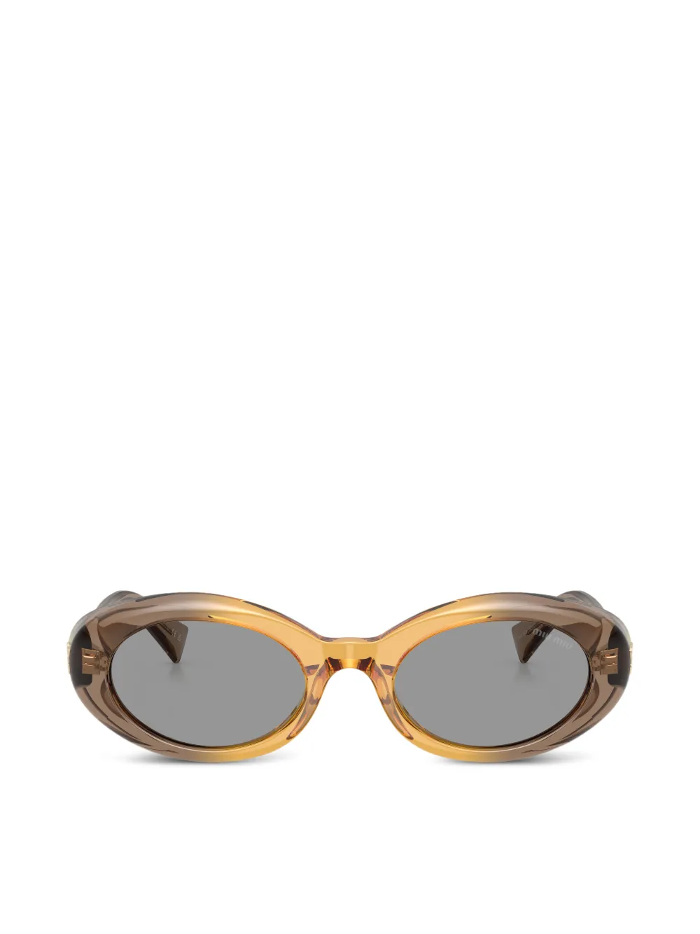 Miu Miu Eyewear oval-frame sunglasses - Toni neutri