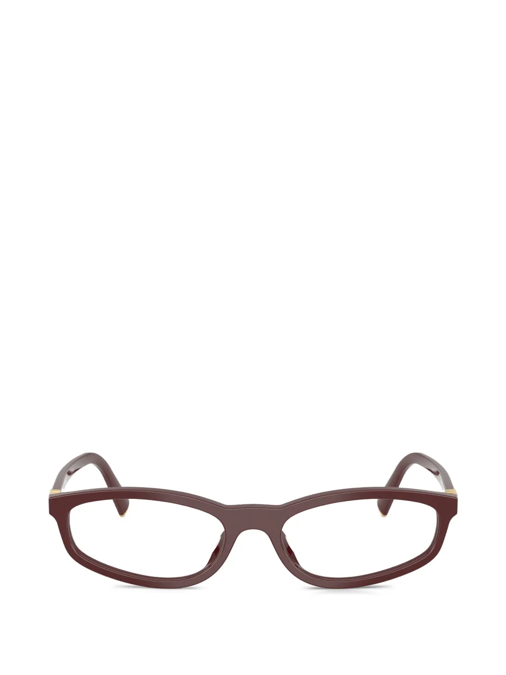 Miu Miu Eyewear round-frame glasses - Marrone