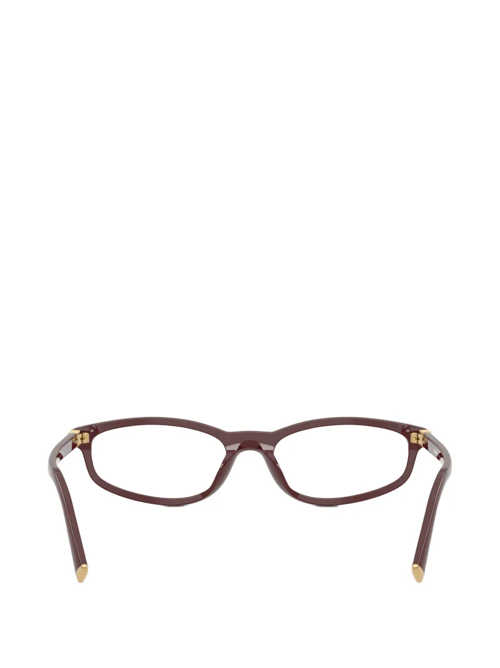 Miu Eyewear Bril met rond montuur Bruin