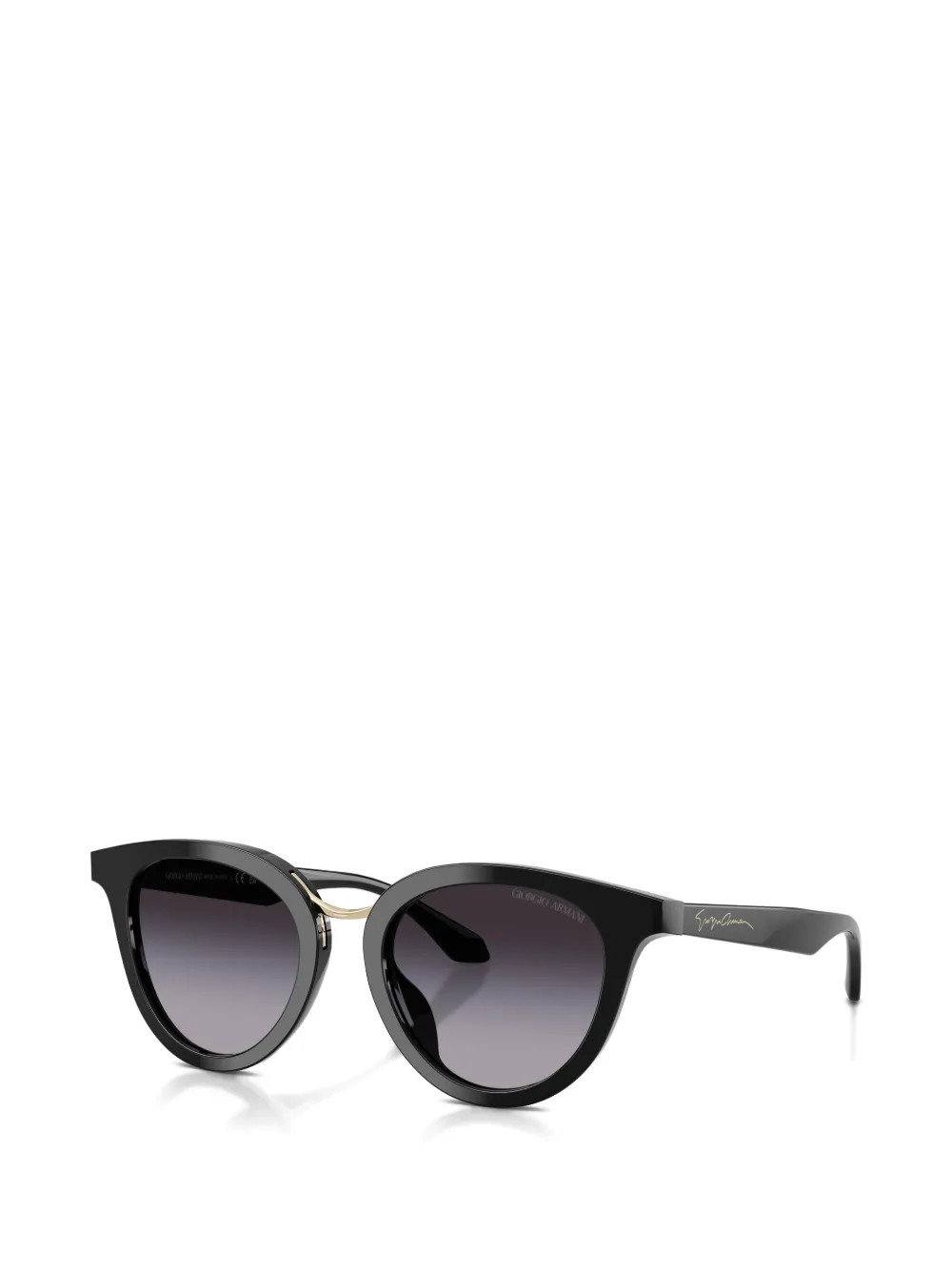  Giorgio Armani Round-frame Sunglasses - Black 