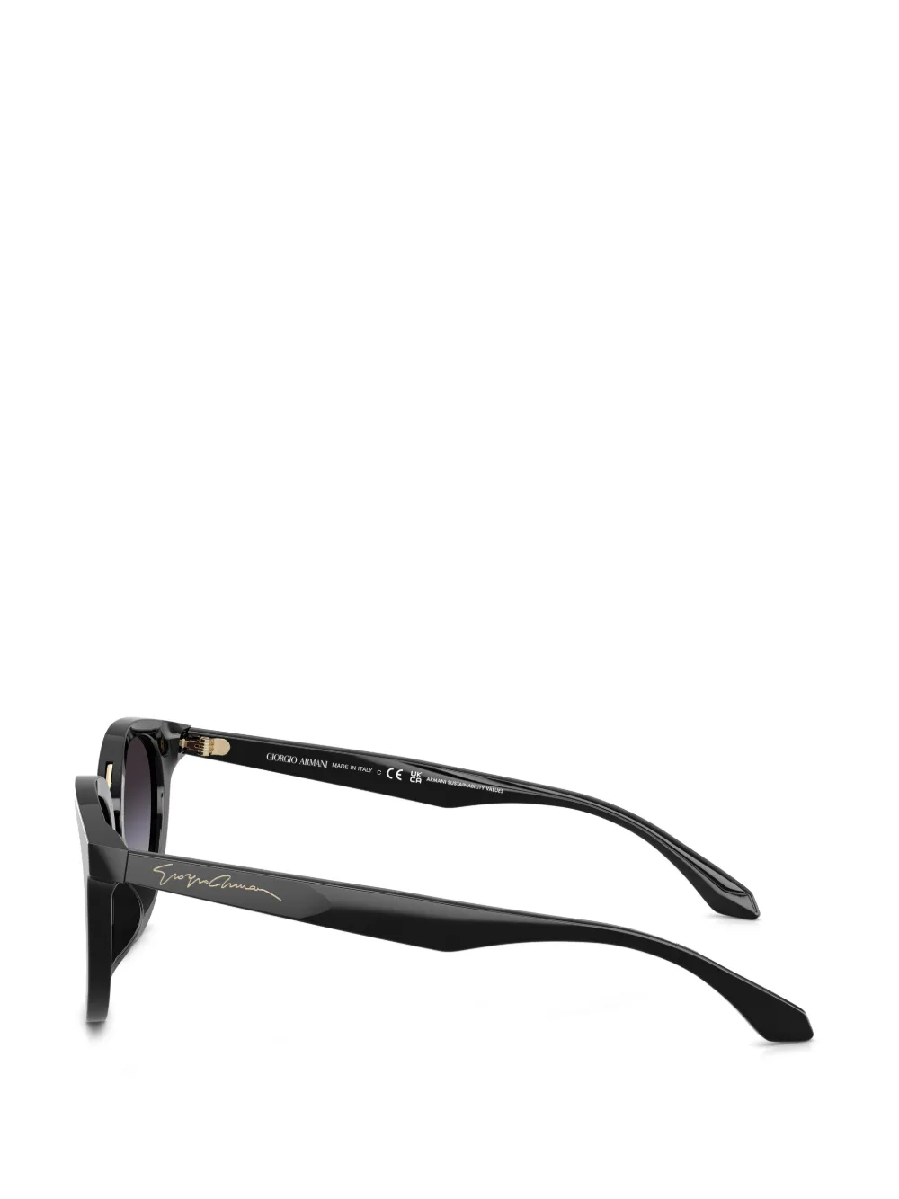  Giorgio Armani Round-frame Sunglasses - Black 