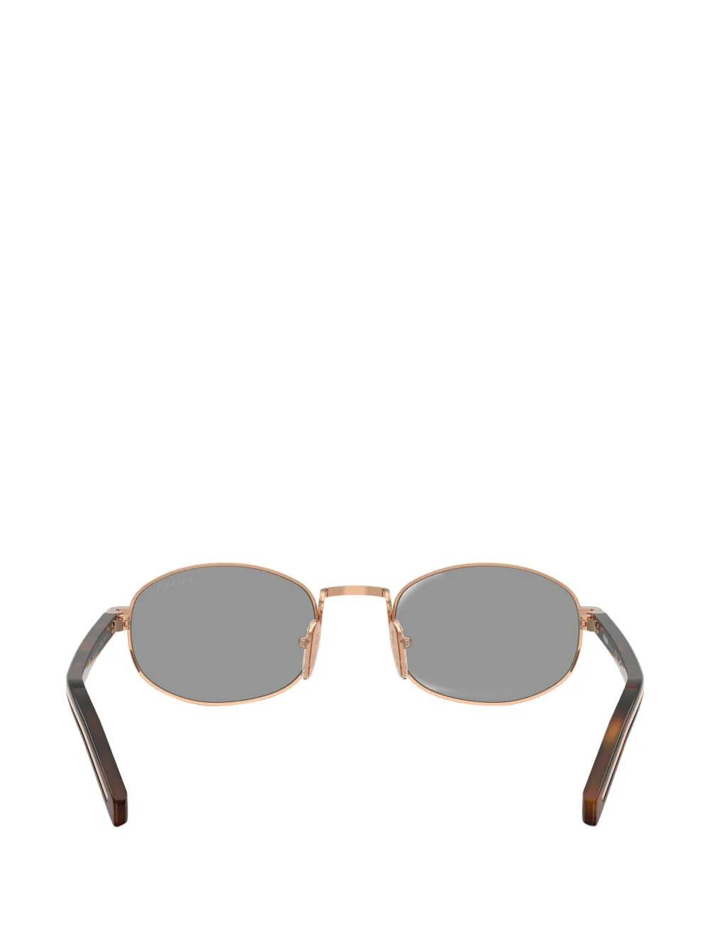 Prada Eyewear Zonnebril met ovalen montuur Goud