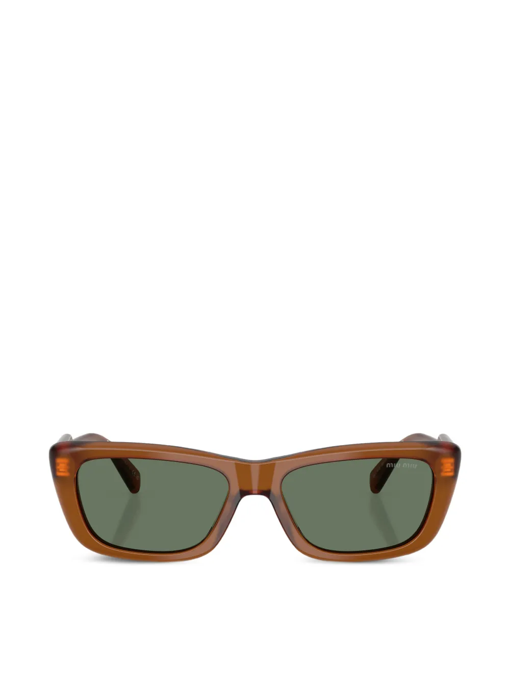 Miu Miu Eyewear rectangle sunglasses - Marrone