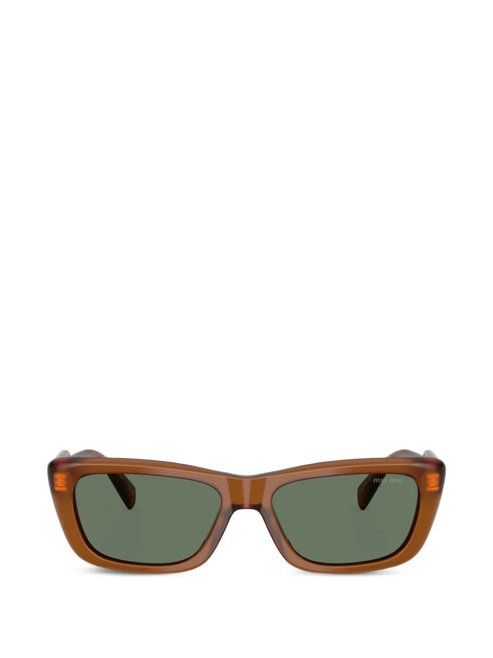 Miu Miu Eyewear rectangle sunglasses - Marrone