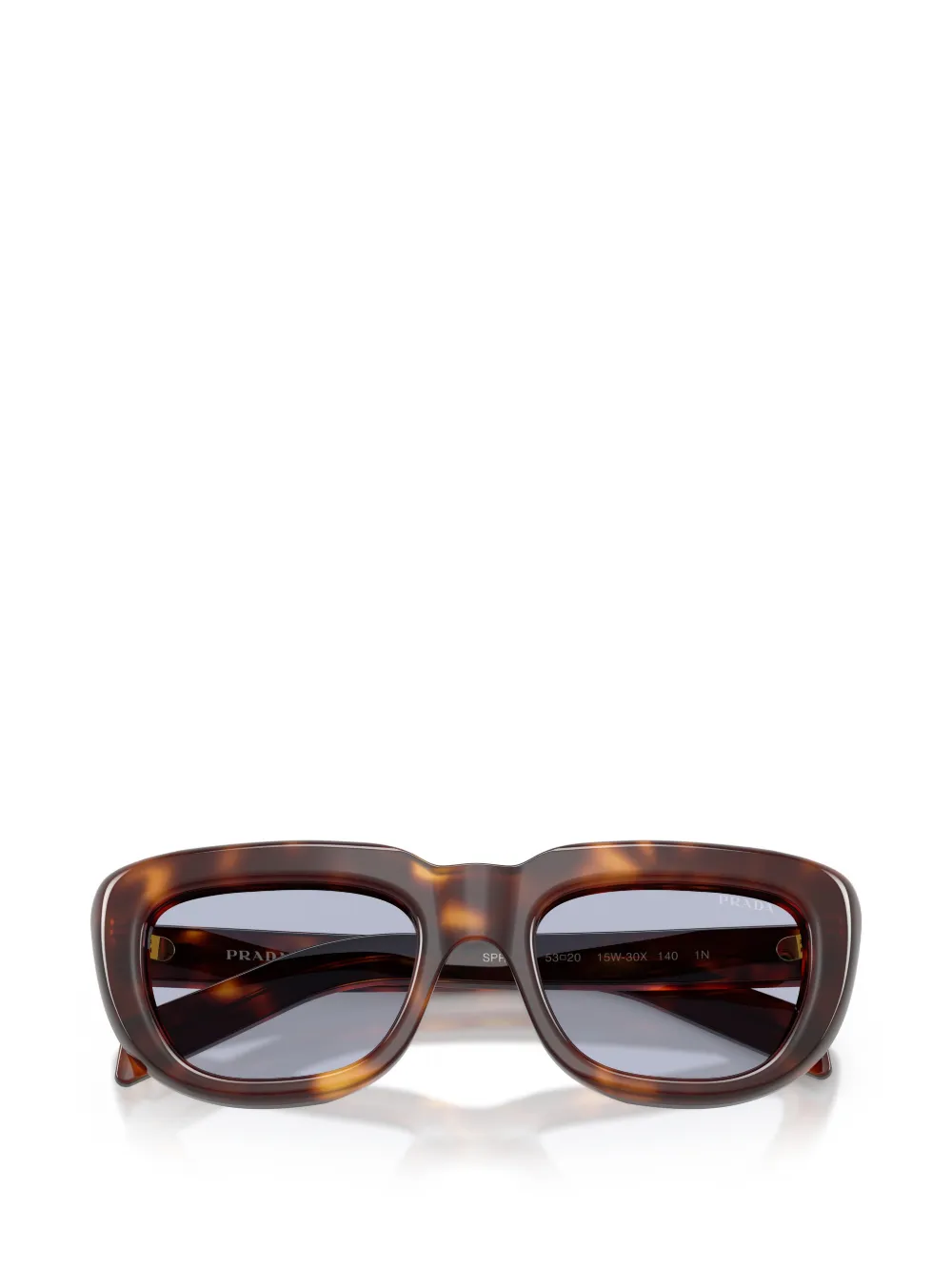 Prada Eyewear Zonnebril met rechthoekig montuur Bruin