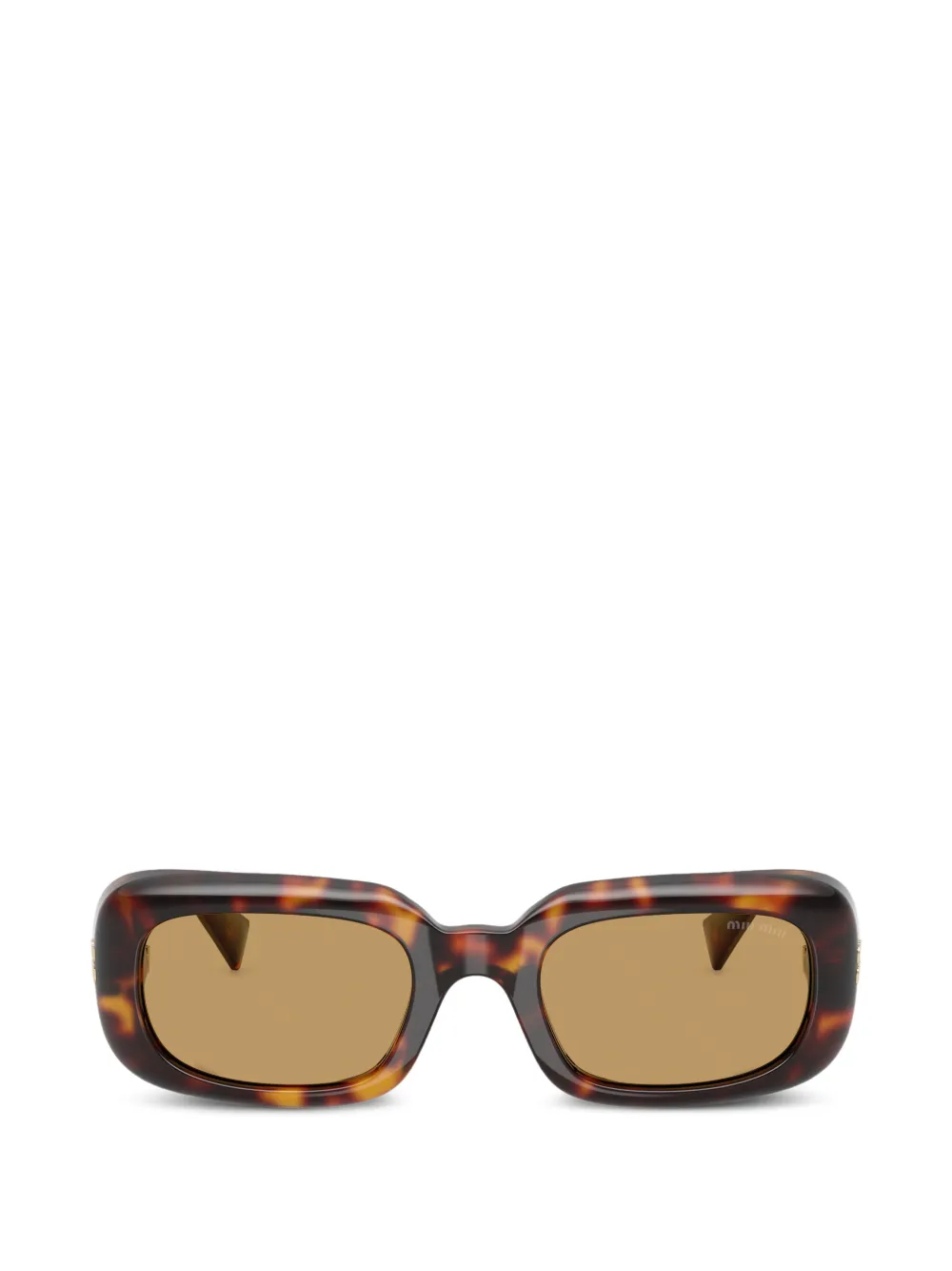 Miu Miu Eyewear Rêverie rectangle sunglasses - Marrone
