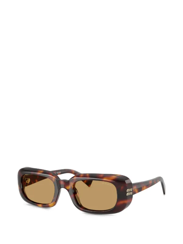 Miu Miu Eyewear Rêverie Sunglasses | Brown | FARFETCH