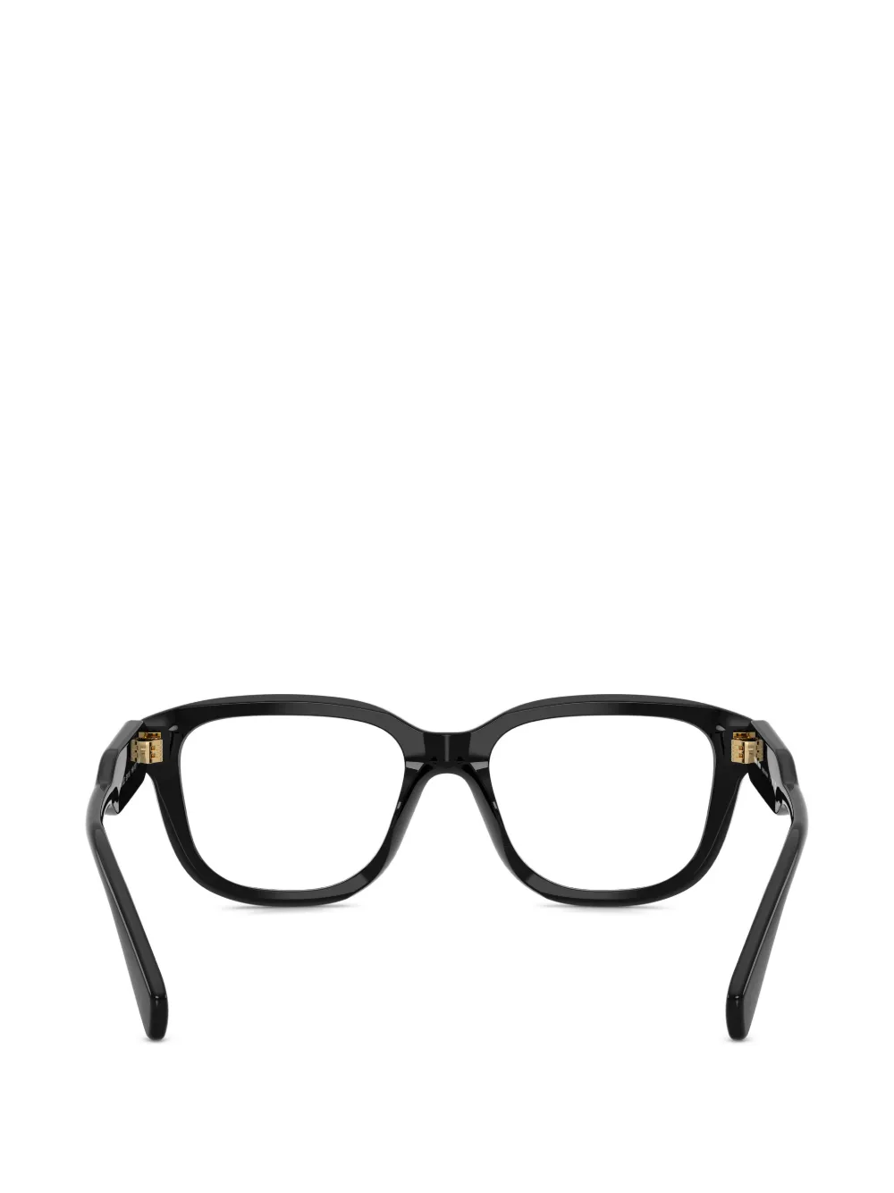Miu Eyewear Zonnebril met rechthoekig montuur Zwart