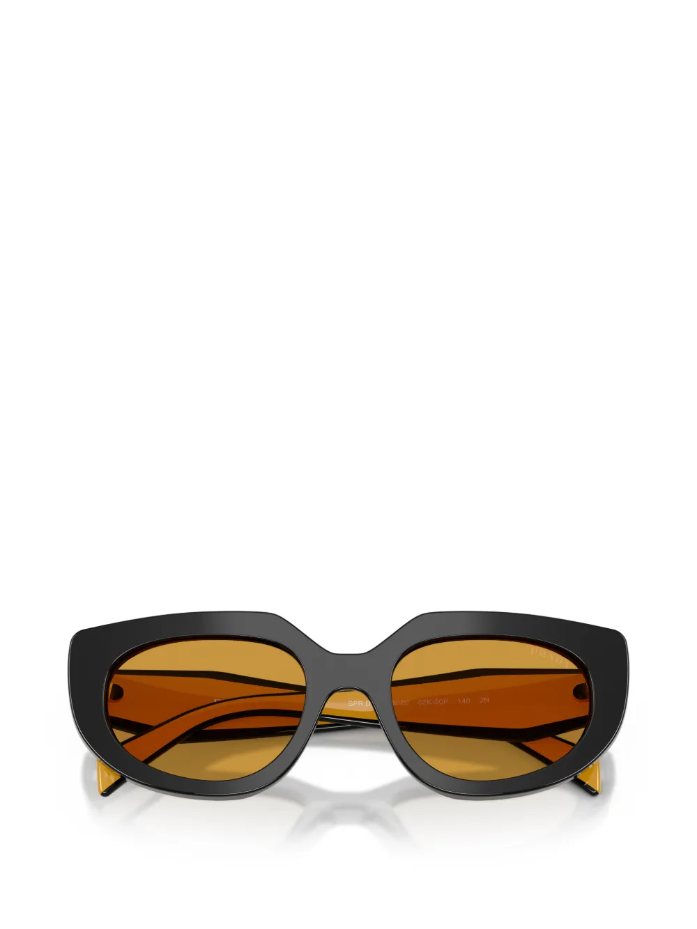 Prada Eyewear Zonnebril met geometrisch montuur Zwart