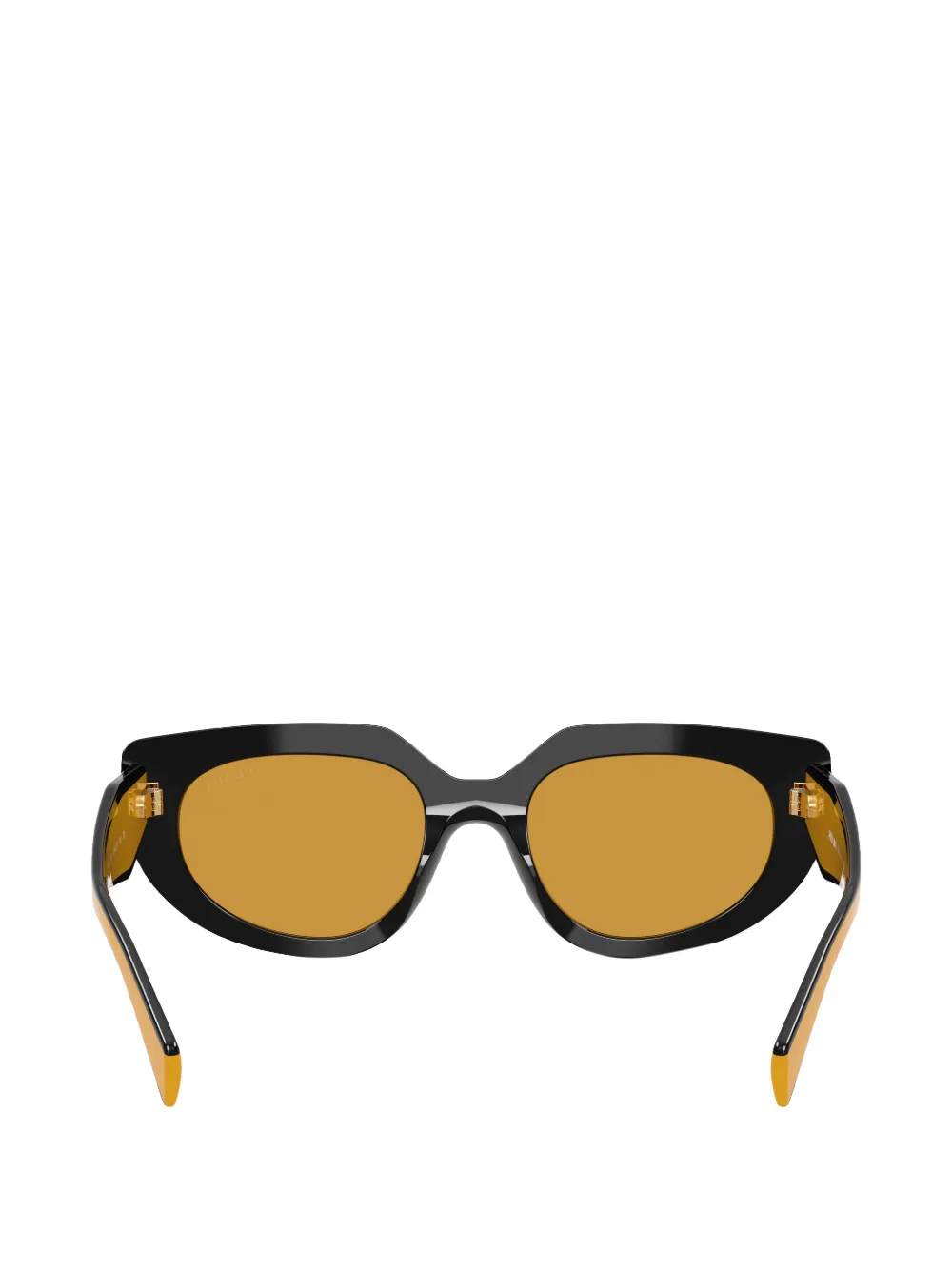 Prada Eyewear Zonnebril met geometrisch montuur Zwart