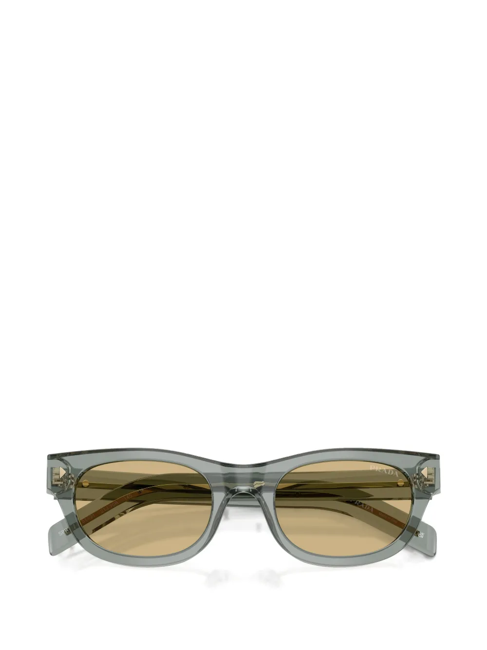 Prada Eyewear Icon zonnebril met metalen montuur Groen