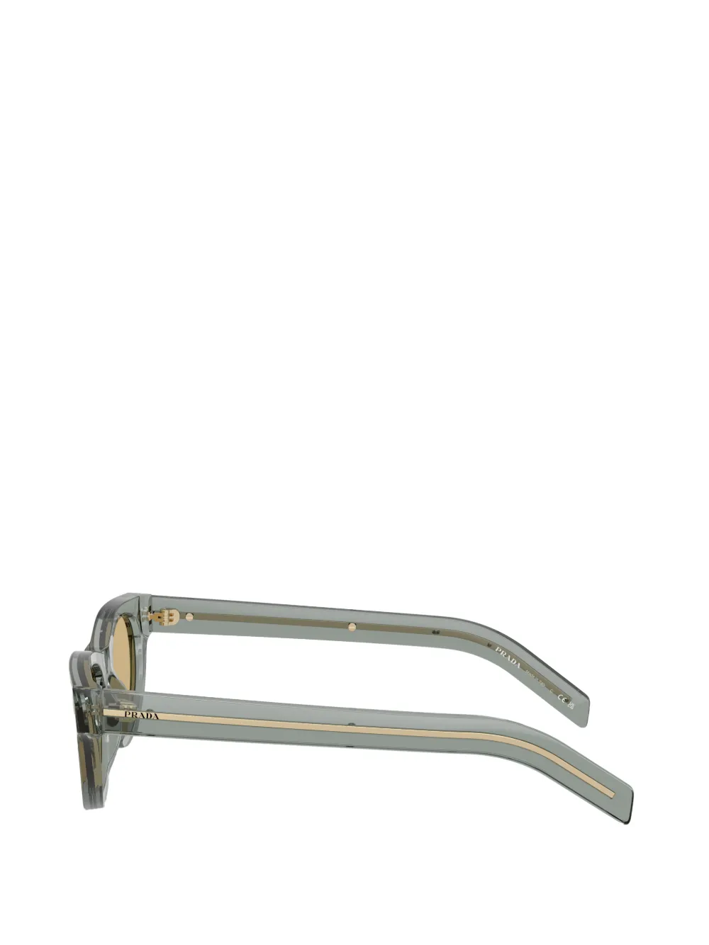 Prada Eyewear Icon zonnebril met metalen montuur Groen