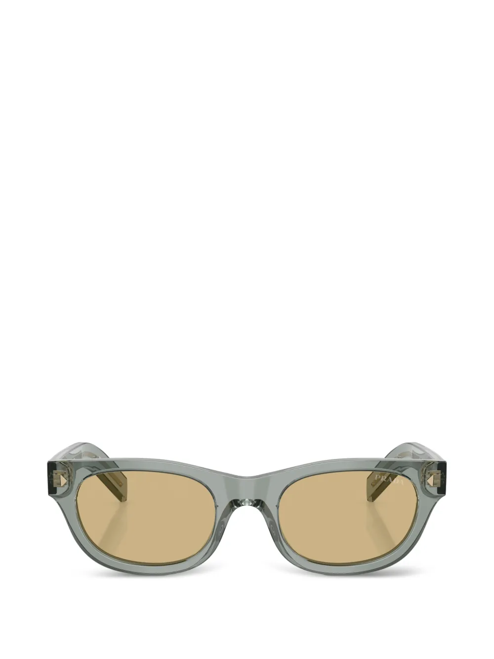 Prada Eyewear Icon metal-plate sunglasses - Grün