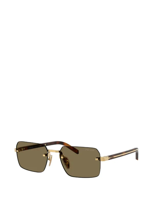 Prada Eyewear リムレス サングラス | ゴールドトーン | FARFETCH JP