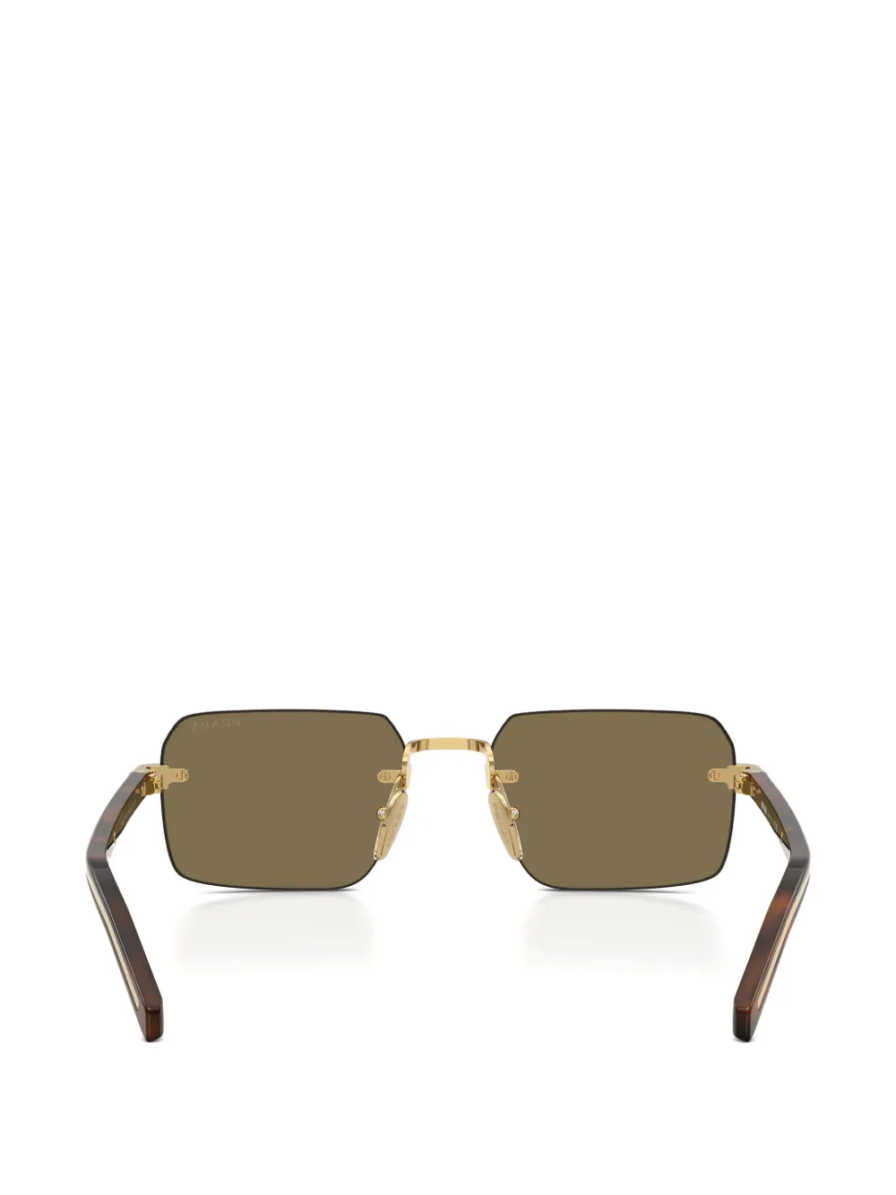 Prada Eyewear リムレス サングラス | ゴールドトーン | FARFETCH JP