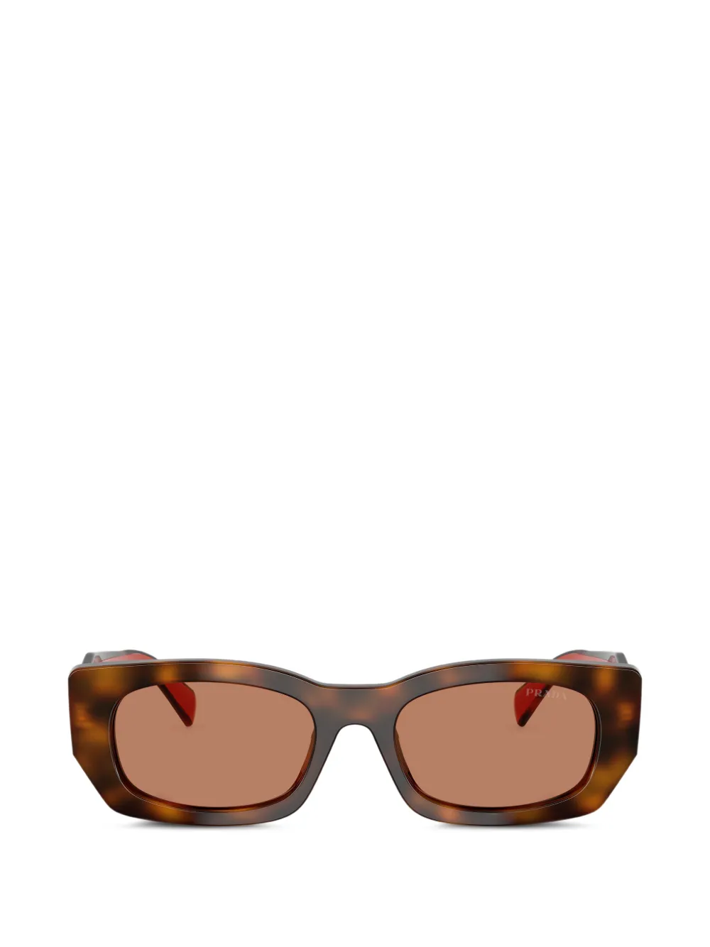 Prada Eyewear geometric-frame sunglasses - Marrone