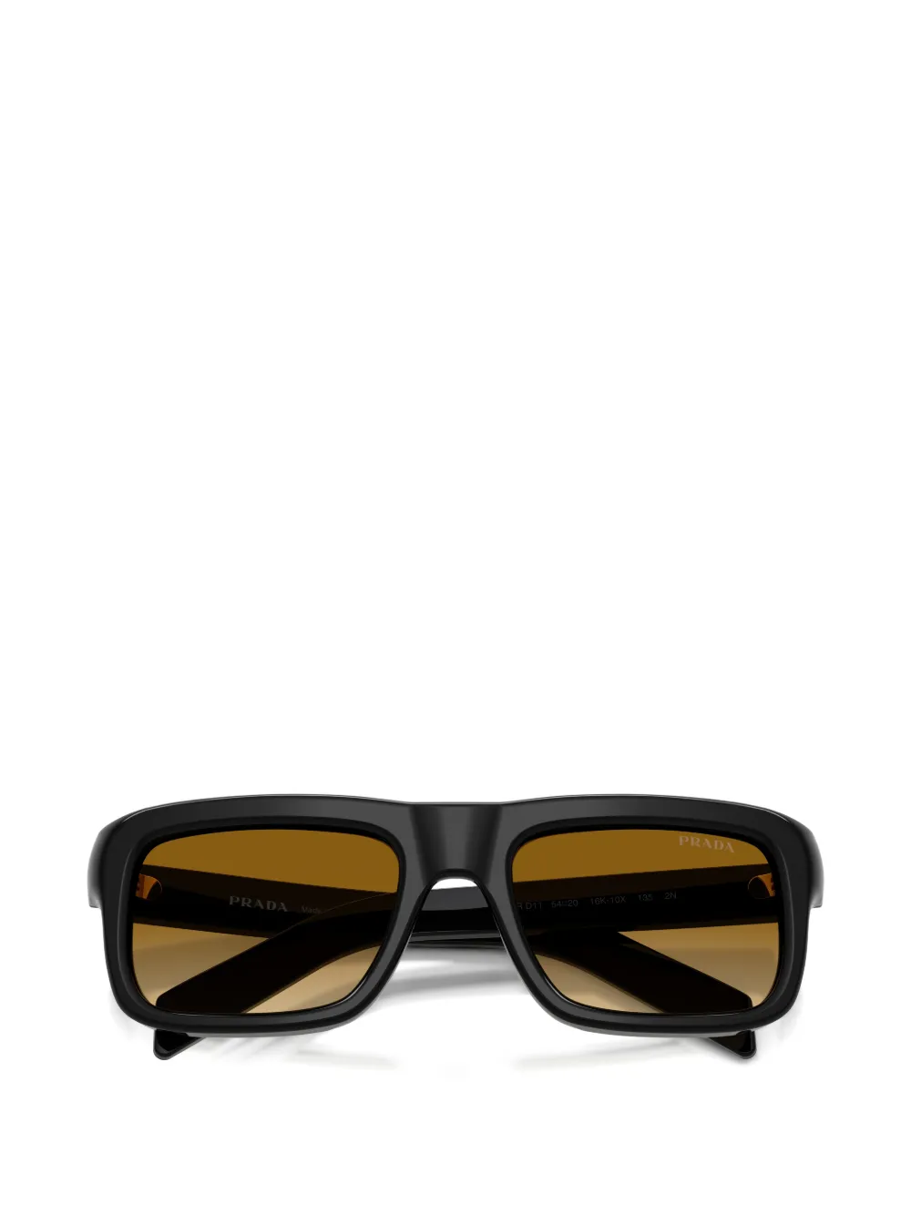 Prada Eyewear Zonnebril met vierkant montuur Zwart