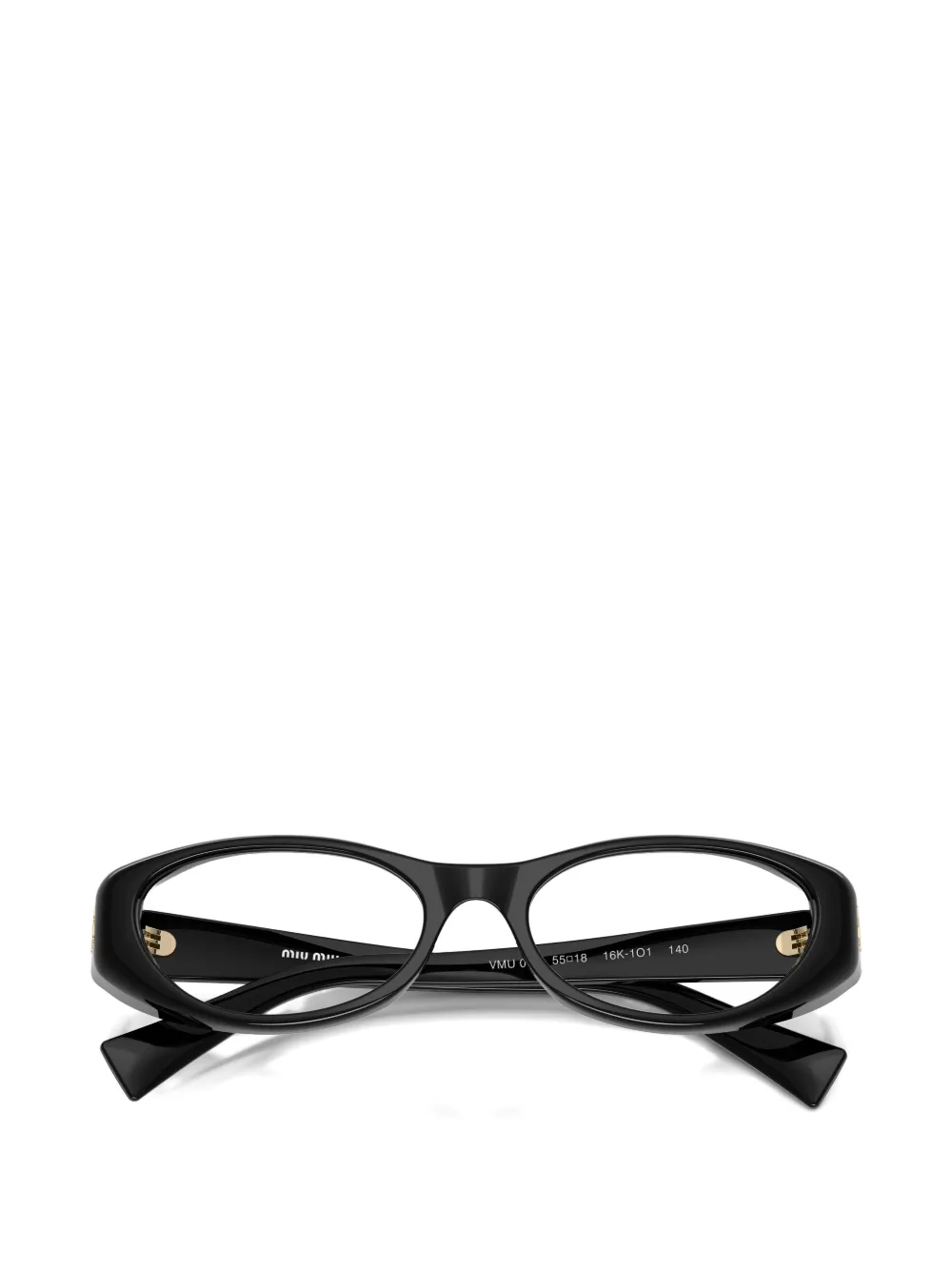Miu Eyewear Bril met geometrisch montuur Zwart