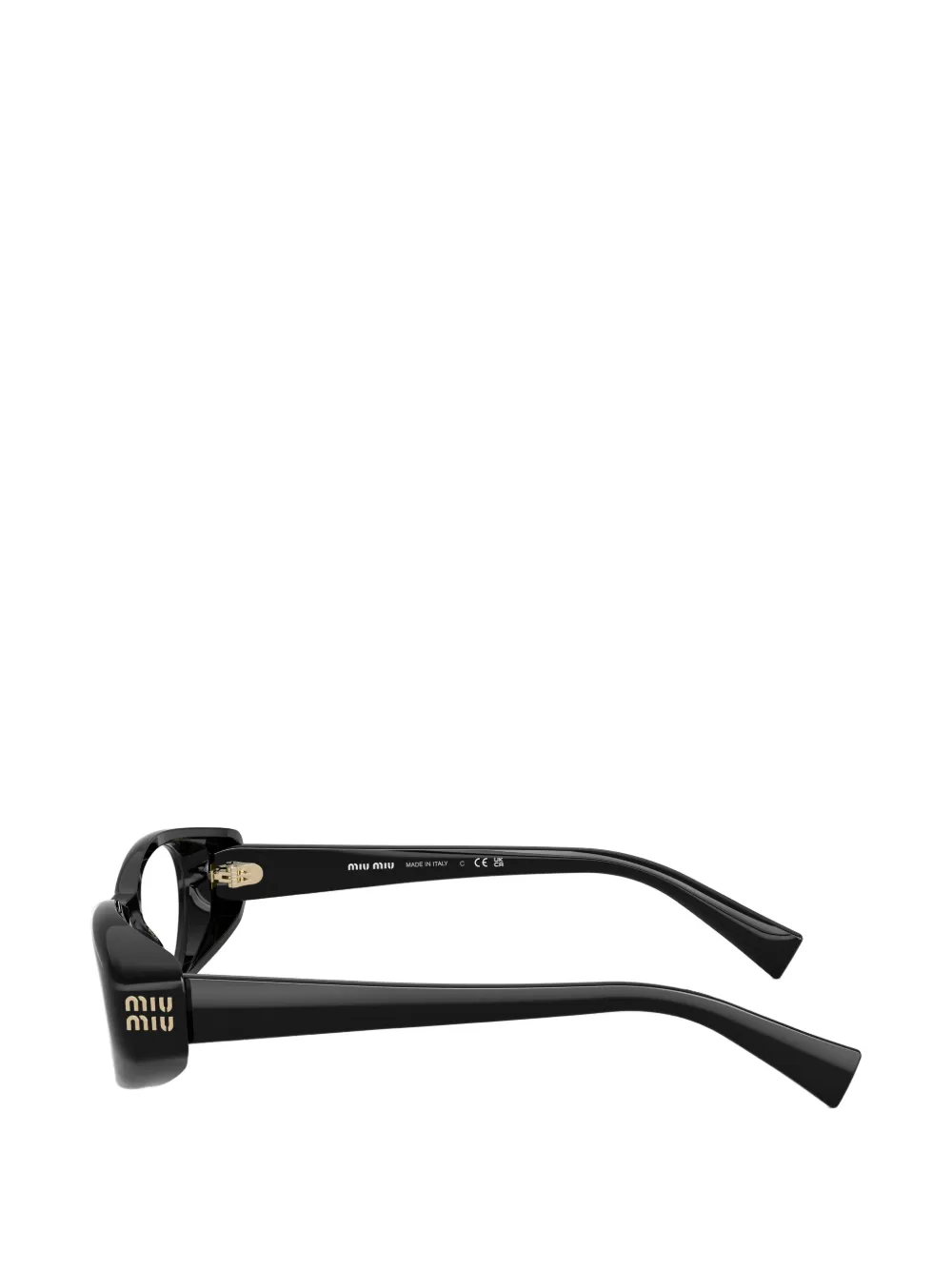 Miu Eyewear Bril met geometrisch montuur Zwart