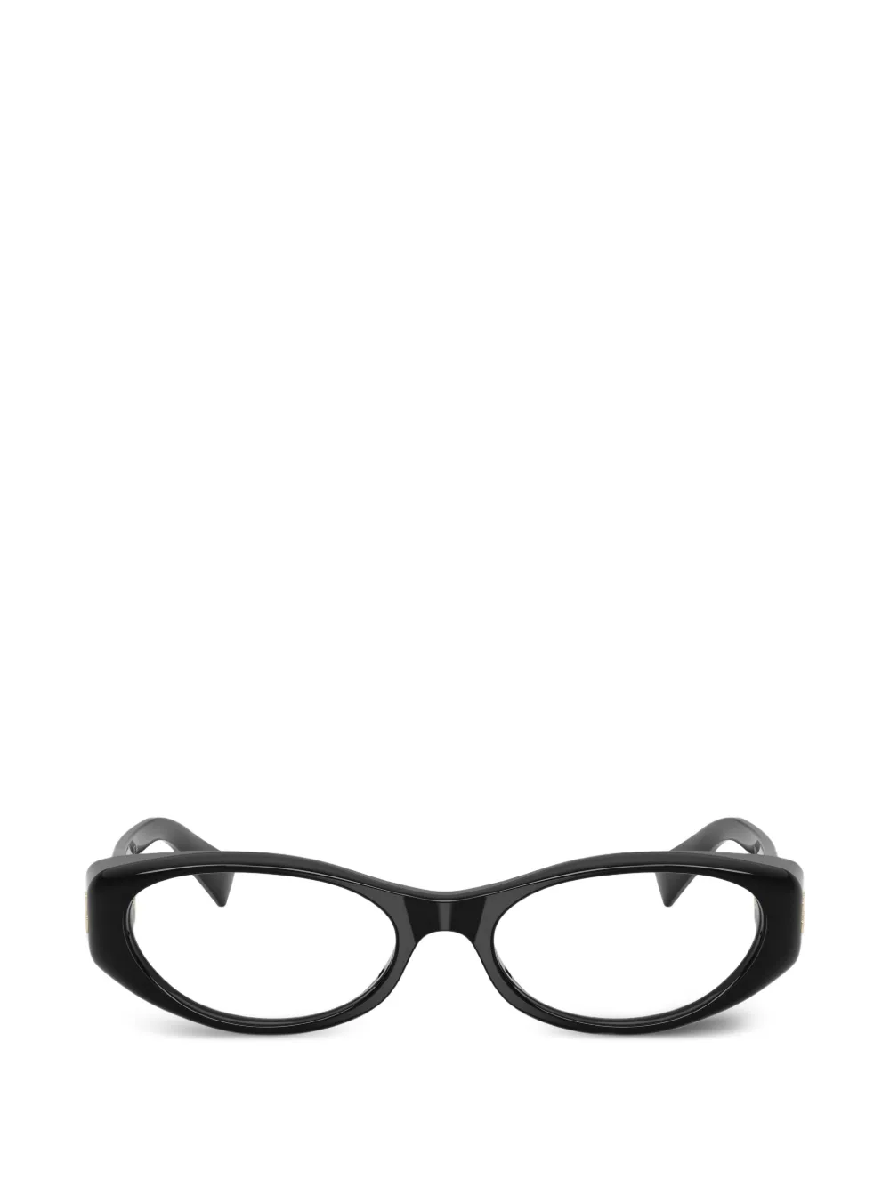 Miu Miu Eyewear geometric-frame glasses - Nero
