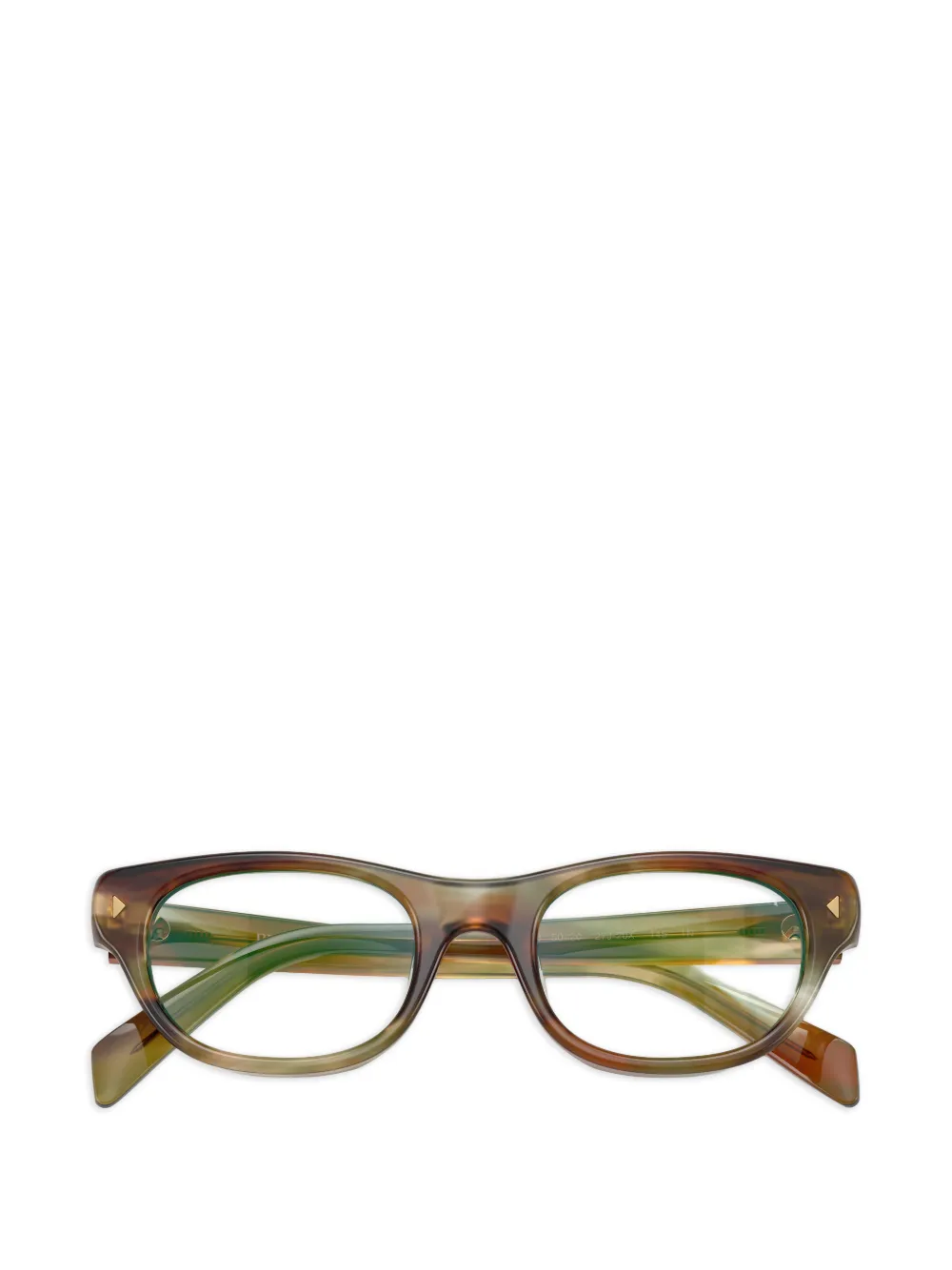 Prada Eyewear Zonnebril met driehoekig montuur Bruin