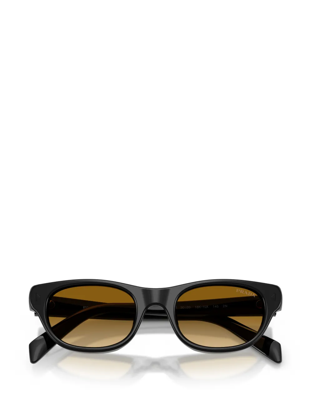Prada Eyewear Browline zonnebril Zwart