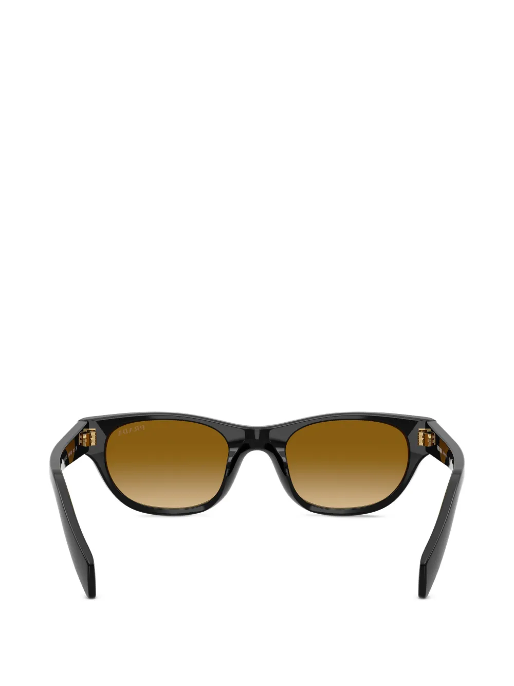 Prada Eyewear Browline zonnebril Zwart