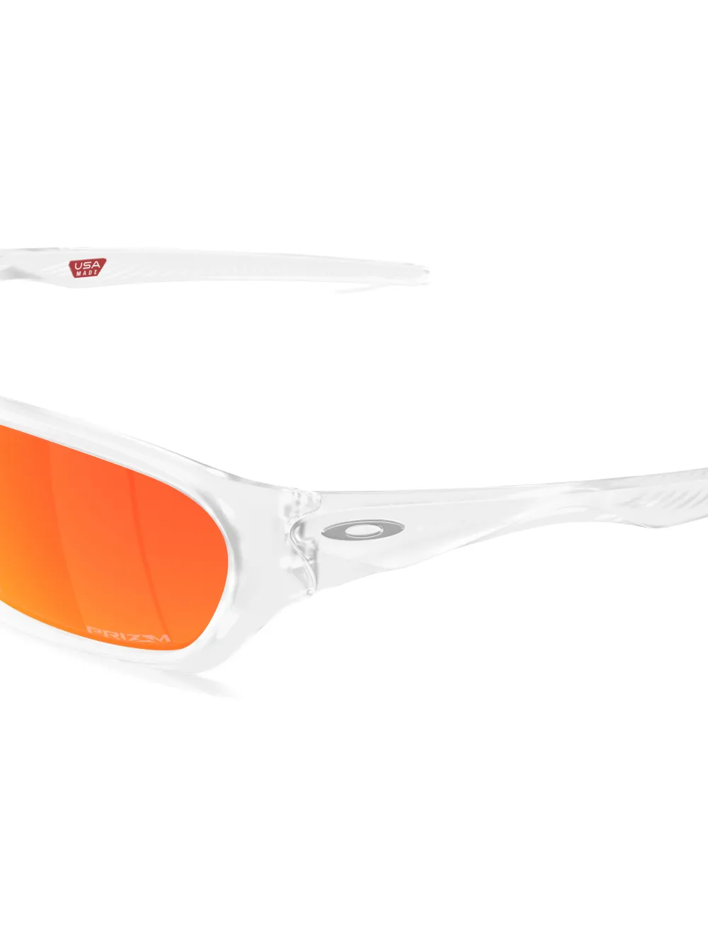 Oakley Zonnebril met rechthoekig montuur Wit